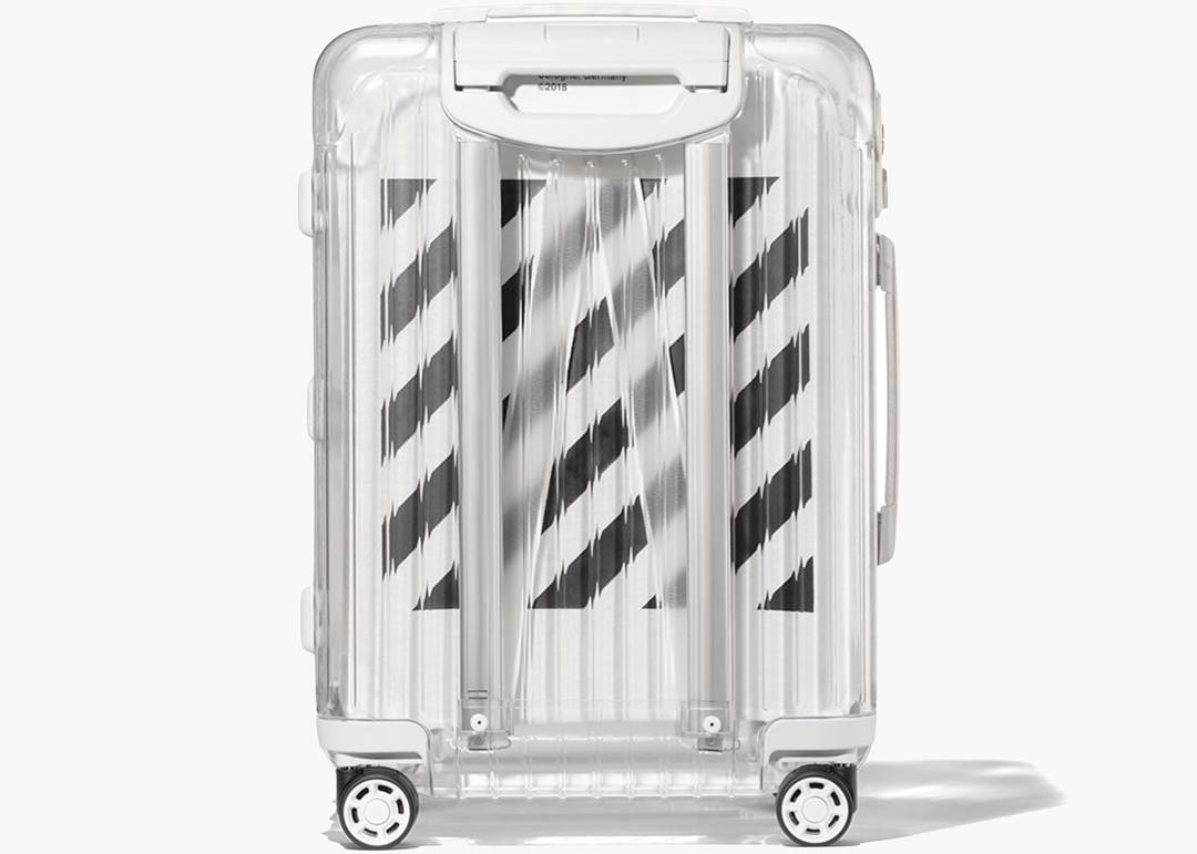 NEW Rimowa OFF-WHITE carry case bag 36L white clear See Through limited