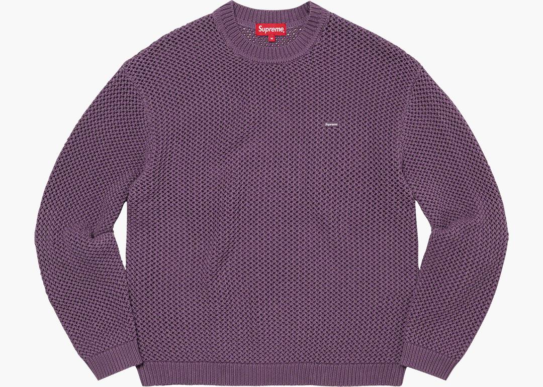 全品送料0円 Supreme Open Knit Small Box Sweater Navy