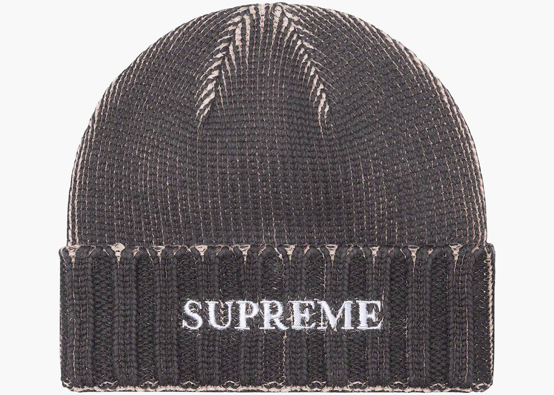 値下げ不可Supreme Overprint Beanie black