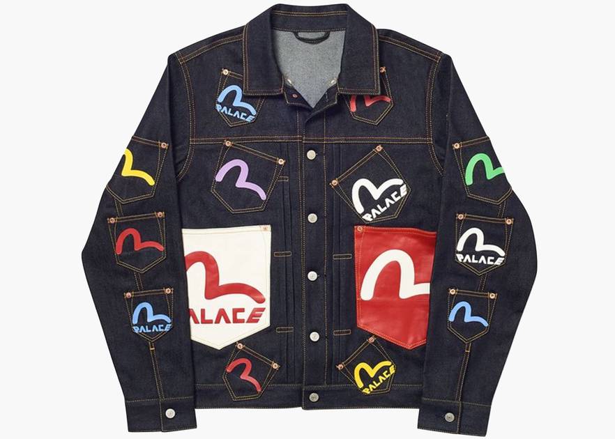 Palace Evisu Multi Pocket Jacket Indigo Palace Evisu Multi Pocket Jacket Indigo