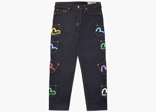 Palace Evisu Multi Pocket Jean Indigo