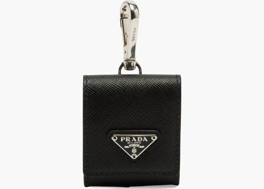 Prada AirPods Case Leather Red in Leather with Silver-tone - US