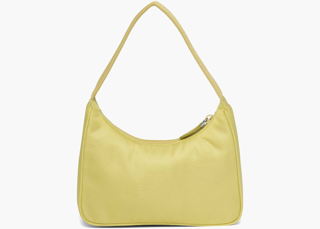 PRADA Nylon Re-Edition 2005 Shoulder Bag Pineapple Yellow 1021321