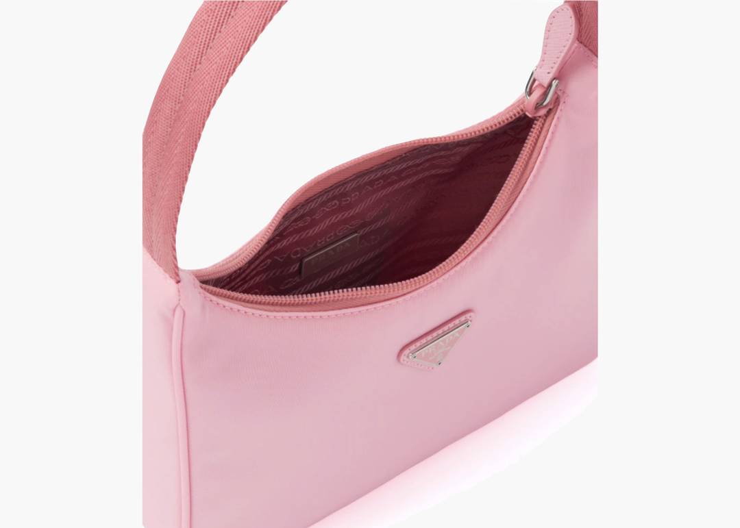 Prada Mini Bag Nylon and Saffiano Leather Pink in Nylon/Leather with  Silver-tone