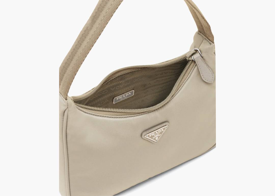 Prada Re-Edition 2005 Shoulder Bag Desert Beige in Re-Nylon with