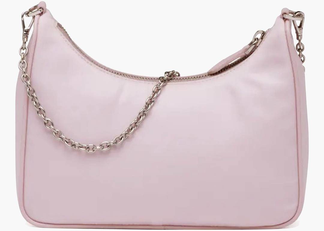 Prada Re-Edition 2000 Re-Nylon Mini Bag Alabaster Pink in Re-Nylon with  Silver-tone - US