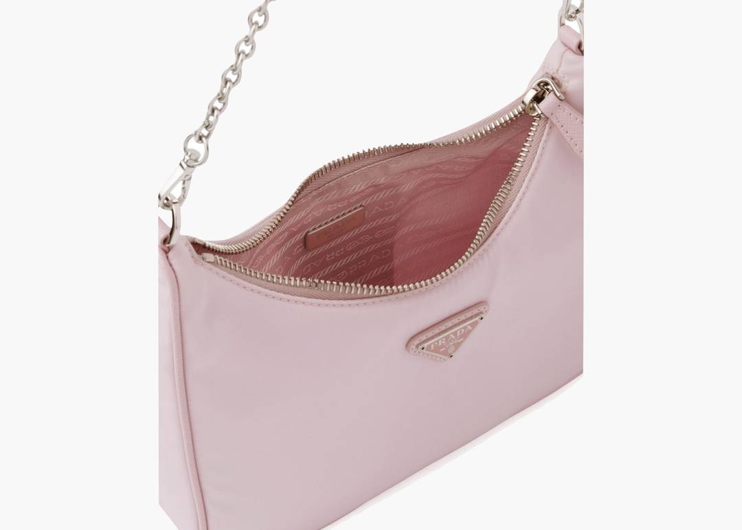 Prada Re-Edition 2005 Re-Nylon Bag Alabaster Pink in Re-Nylon with  Silver-tone - US