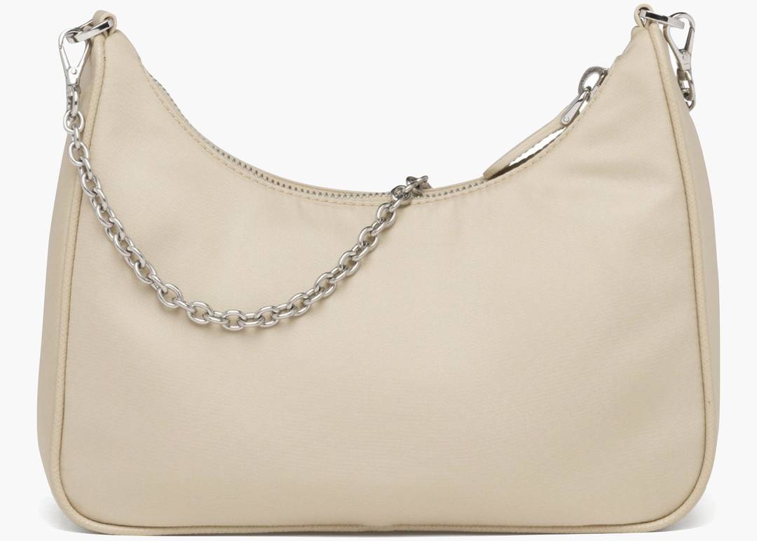 Prada Re-Edition 2005 Shoulder Bag Desert Beige in Re-Nylon with  Silver-tone - US