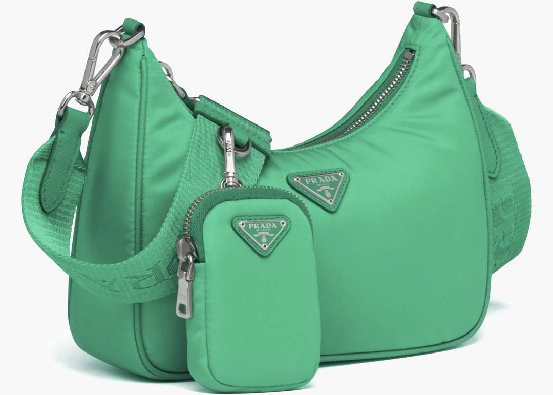 PRADA Nylon Re-Edition 2005 Shoulder Bag Menta 1187179