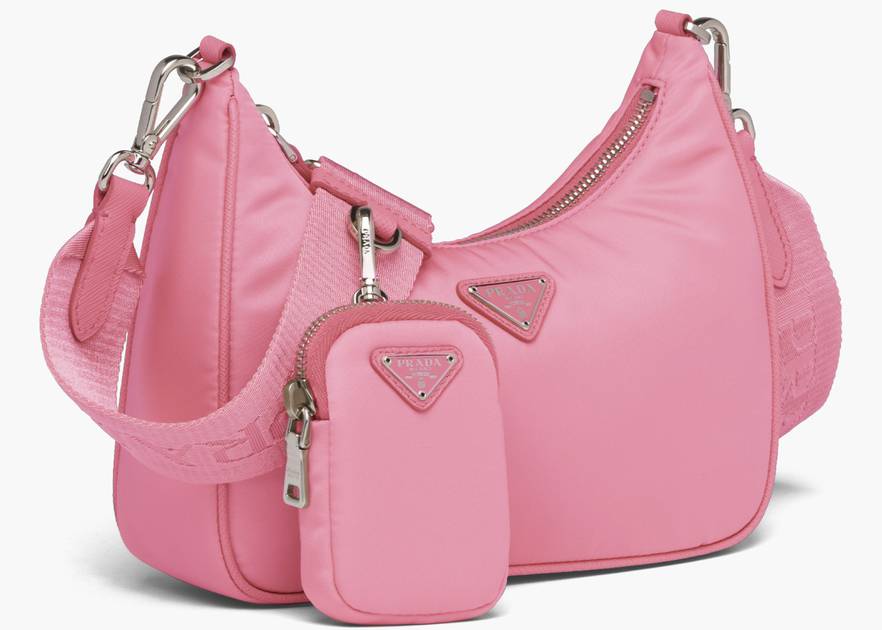 Prada Pink Nylon Shoulder Bag – For The Love of Luxury