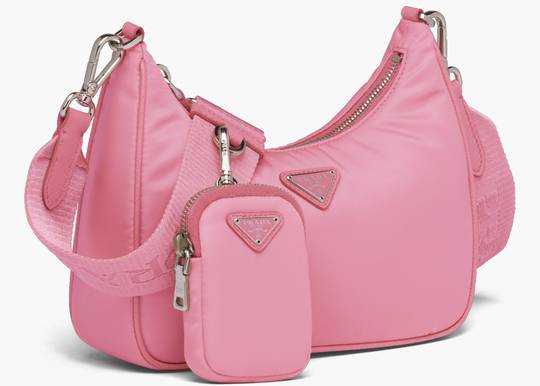 PRADA-Logo-Nylon-Leather-Shoulder-Bag-Mini-Bag-Pink-1N1861 – dct-ep_vintage  luxury Store