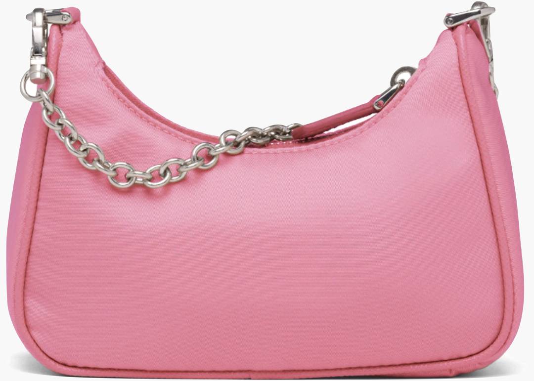 Prada Re-Edition 2005 Shoulder Bag Nylon Begonia Pink in Nylon with  Silver-tone - US