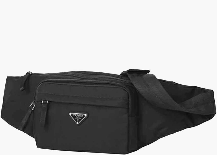 Prada Waist Bag Tessuto Nylon Nero in Nylon with Silver-tone