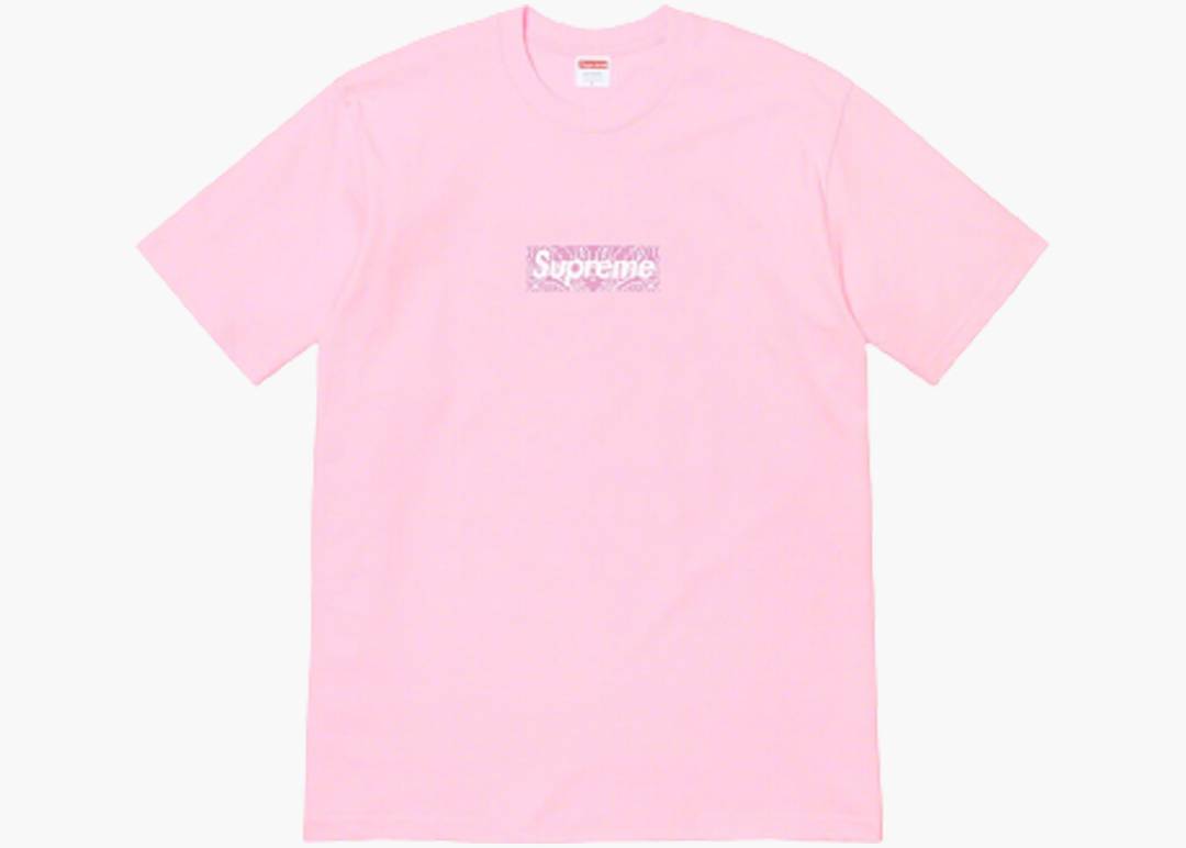 Supreme Bandana Box Logo Hooded Sweatshirt Pink (L) Large