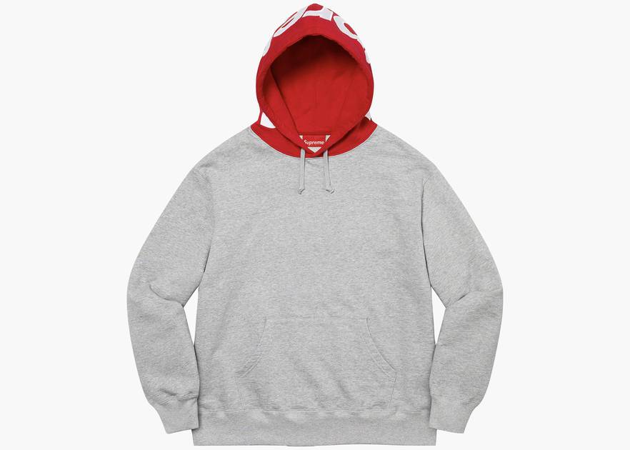 Supreme Contrast Crewneck HeatherGREY