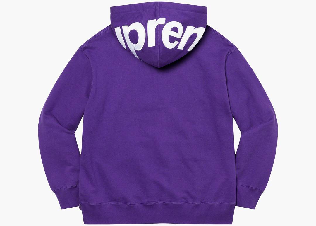 Supreme Contrast Hooded Sweatshirt Purple | Hype Clothinga