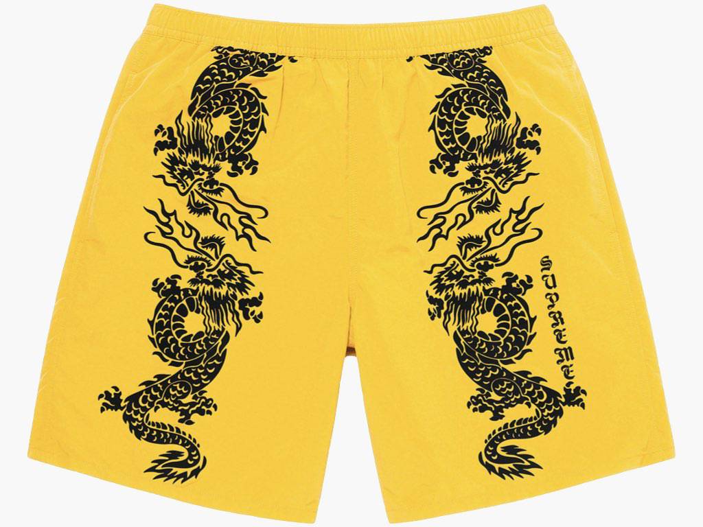 Supreme Dragon Water Short Yellow | Hype Clothinga