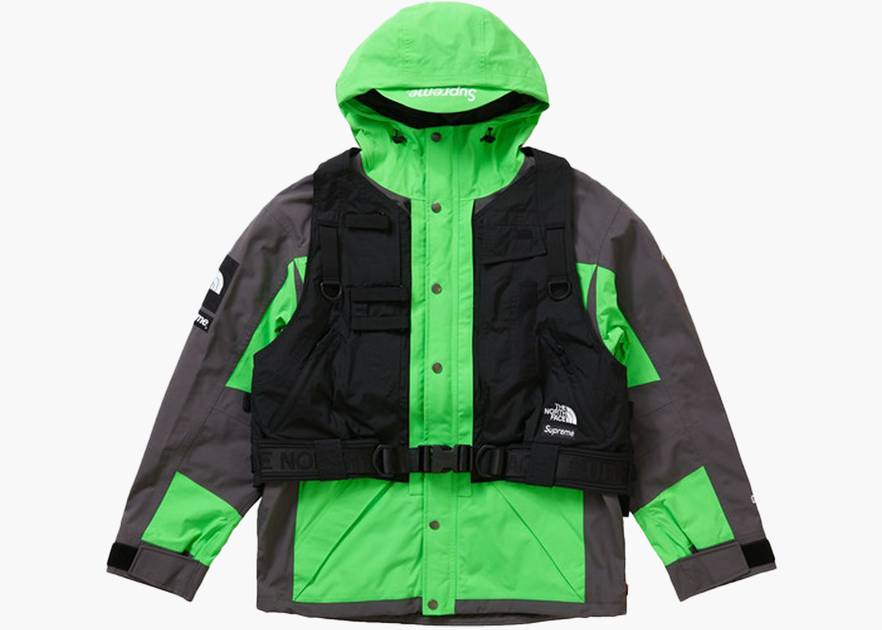 Supreme X The North Face Jacket Green + Vest Combo Supreme X The North Face Jacket Green + Vest Combo