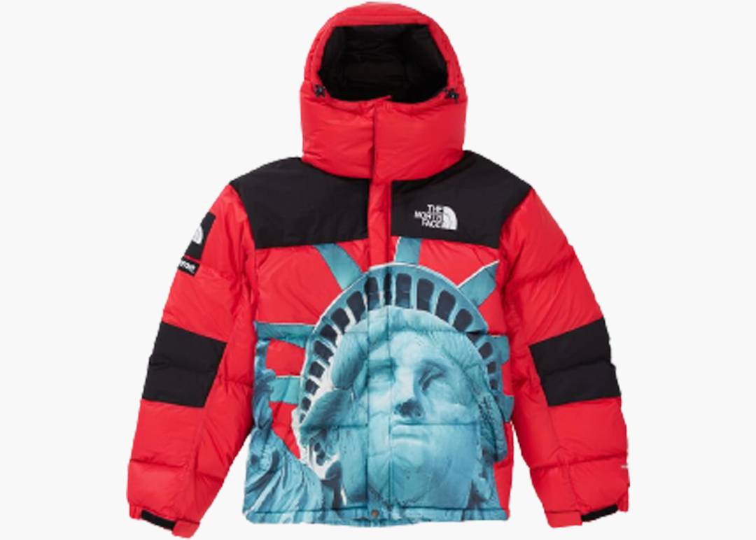 Supreme The North Face Statue of Liberty Waterproof Backpack Red