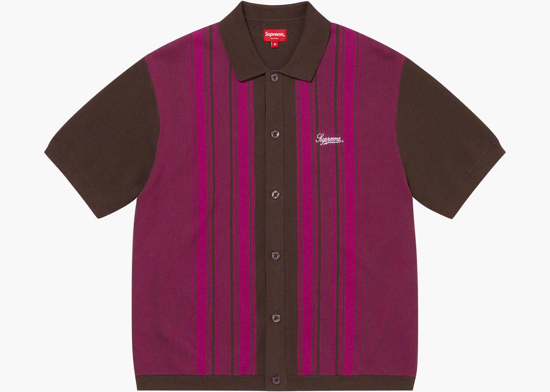 特売ンストア 【新品】Supreme stripe button up polo XL www.ozan