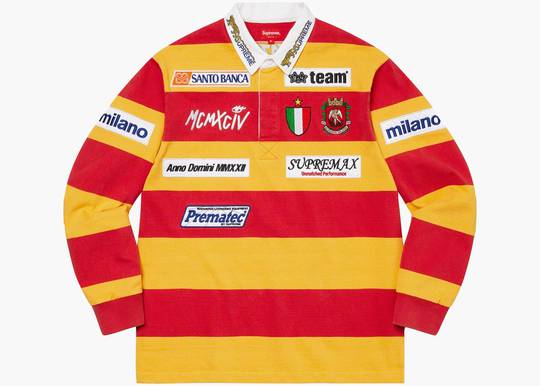 Supreme Stripe Rugby Red | Hype Clothinga