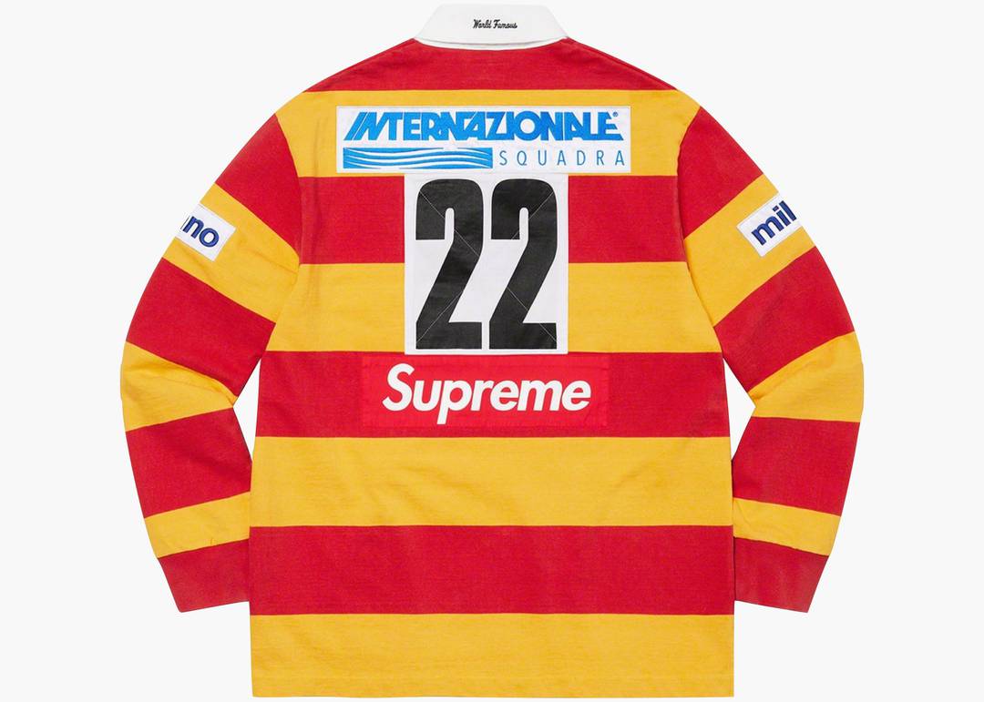 Supreme Stripe Rugby Red | Hype Clothinga