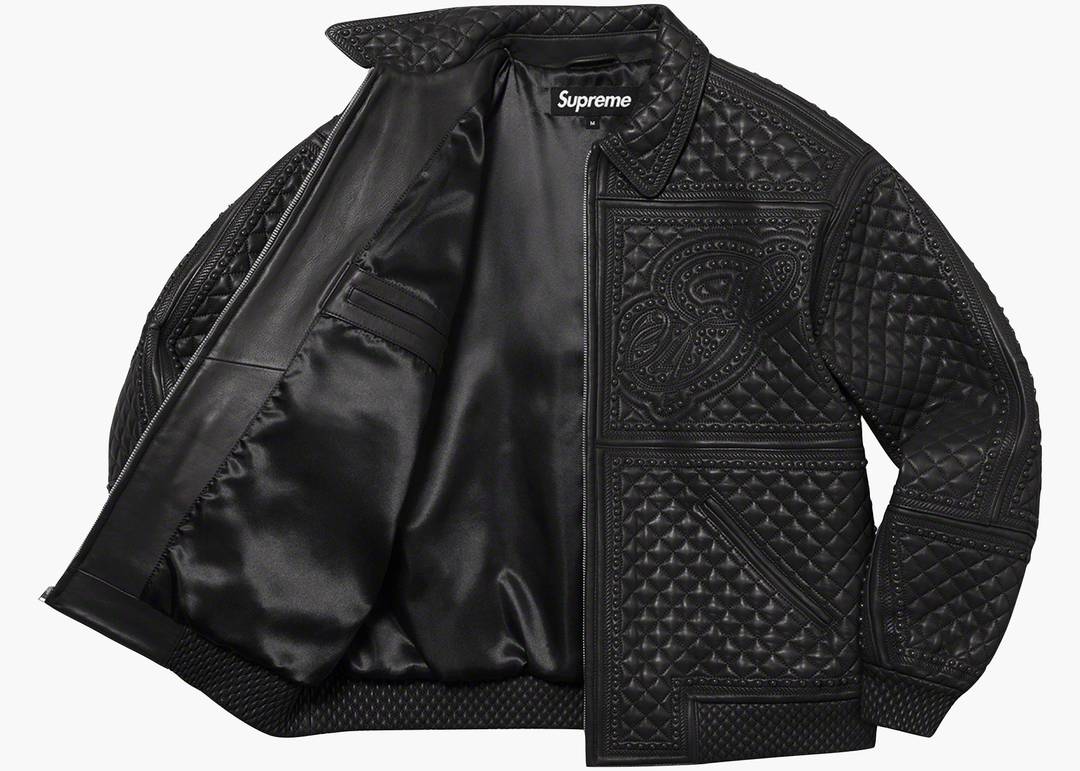 Supreme Black Leather Jacket