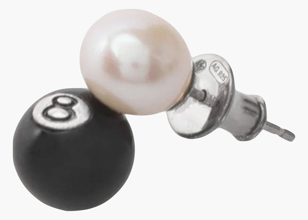 Stussy 8 Ball Earring Sterling Silver | Hype Clothinga Stussy 8 Ball Earring Sterling Silver | Hype Clothinga