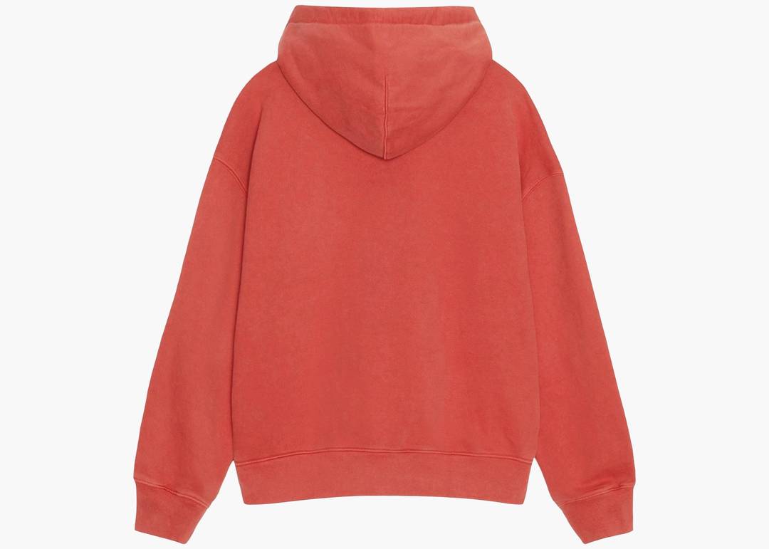 Stussy x Nike Pigment Dyed Fleece Zip Hoodie Habanero Red Stussy x Nike Pigment Dyed Fleece Zip Hoodie Habanero Red