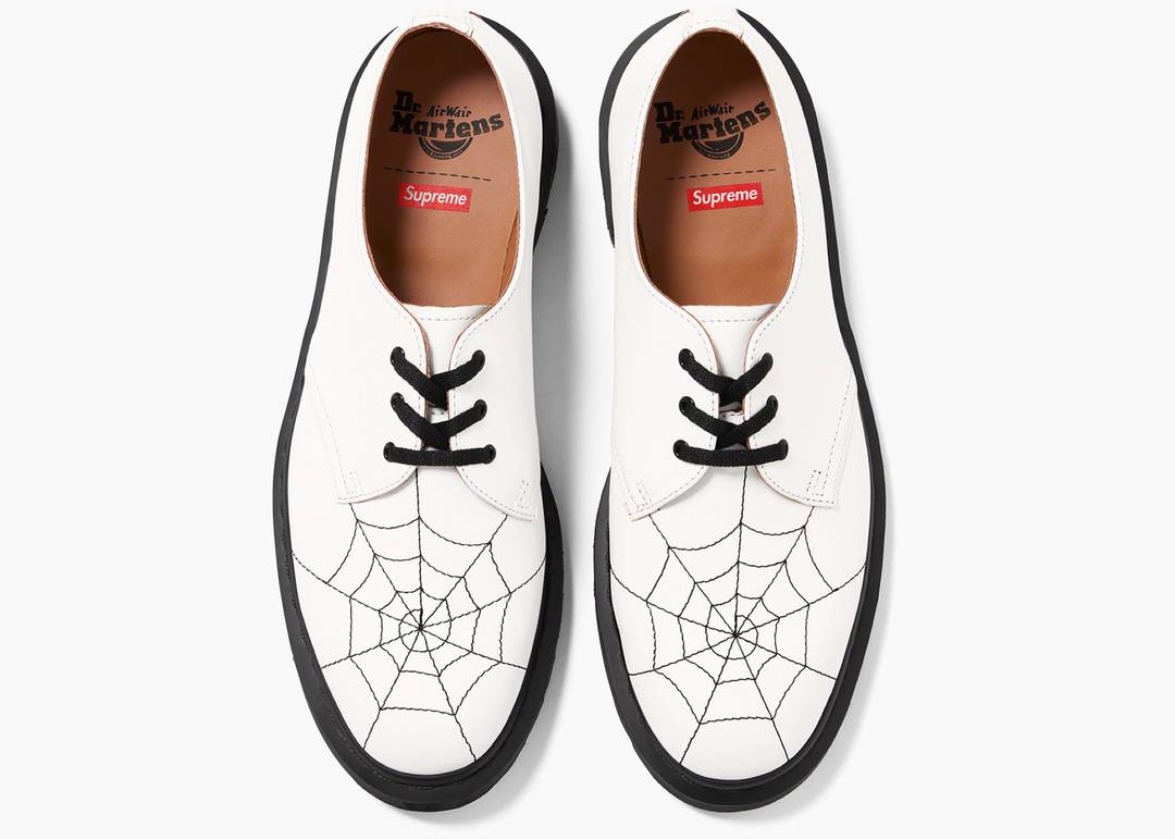 Dr. Martens 3-Eye Supreme Spiderweb White | Hype Clothinga