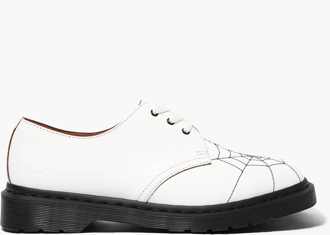 Dr. Martens 3-Eye Supreme Spiderweb White | Hype Clothinga