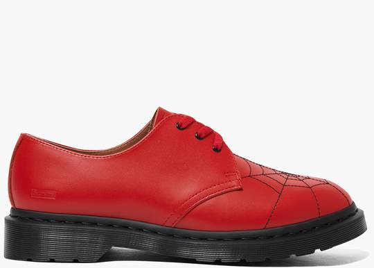Dr. Martens 3-Eye Supreme Spiderweb Red | Hype Clothinga Dr. Martens 3-Eye Supreme Spiderweb Red | Hype Clothinga