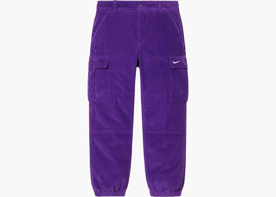 Supreme Nike Arc Corduroy Cargo Pant Purple | Hype Clothinga