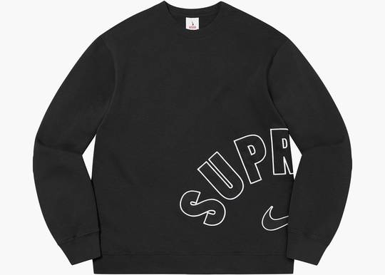 Supreme Nike Arc Crewneck Black | Hype Clothinga