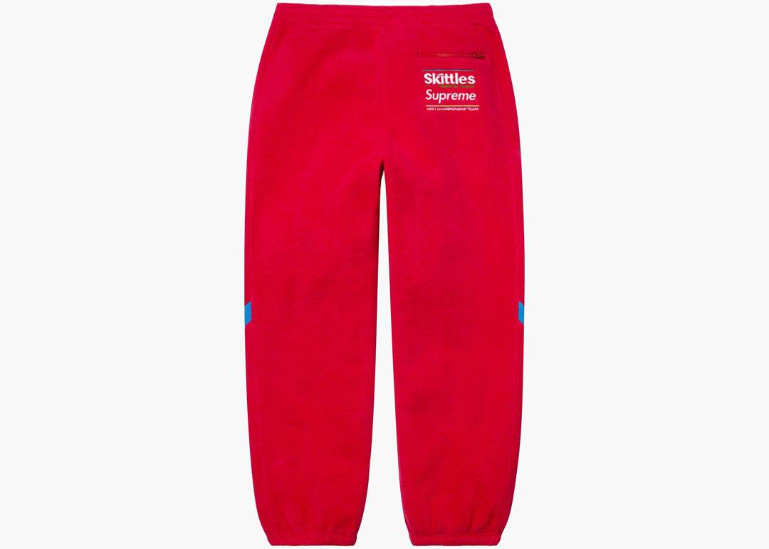 Supreme Skittles Polartec Pant Red | Hype Clothinga