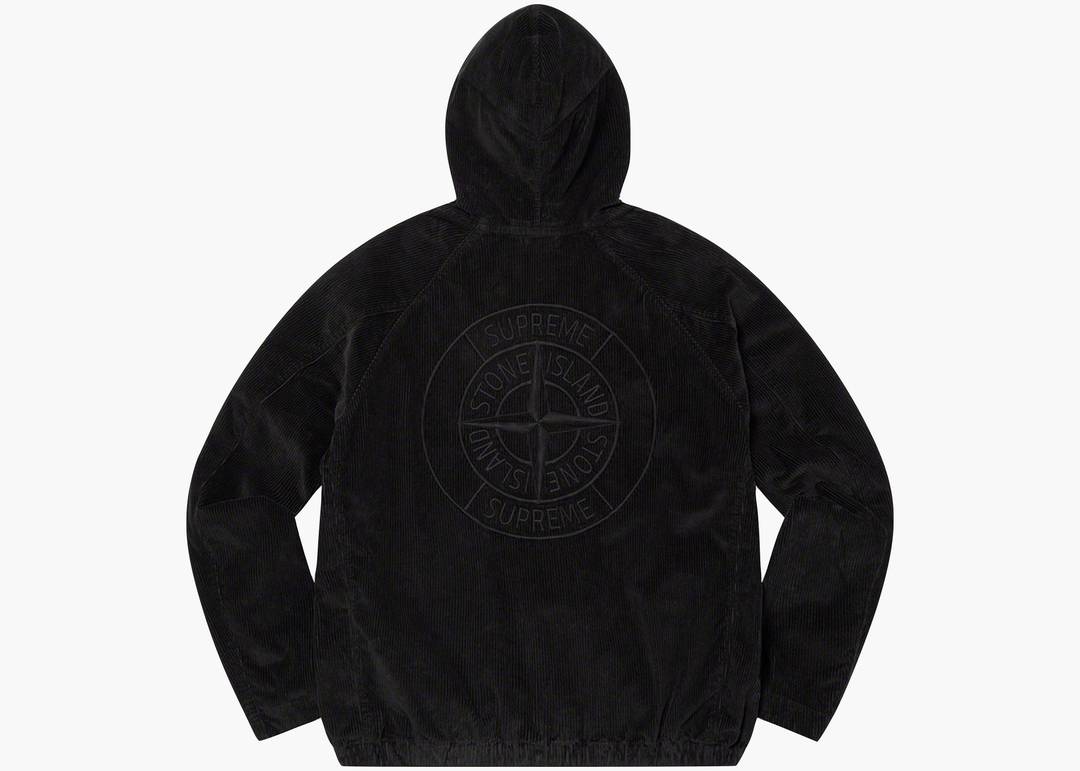 Supreme/stone Island Corduroy Jacket Black | Hype Clothinga