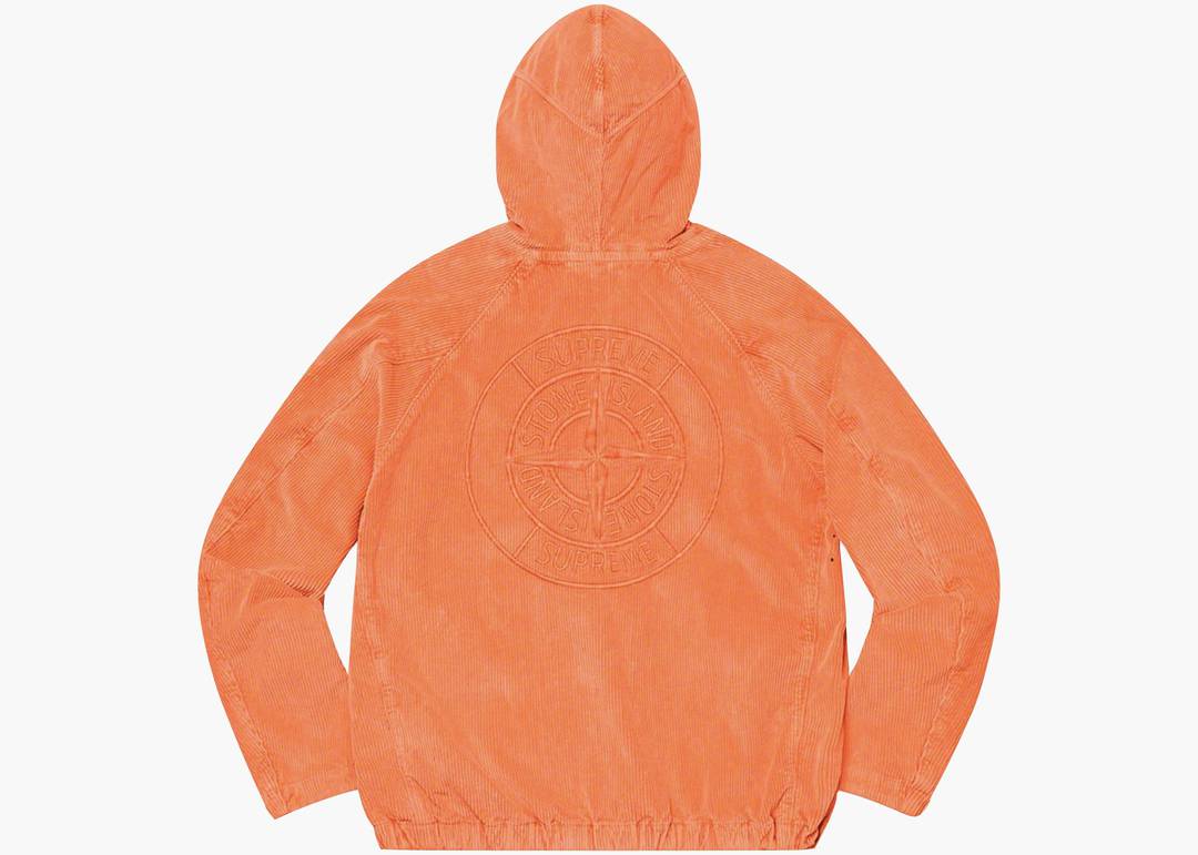 Supreme/stone Island Corduroy Jacket Orange | Hype Clothinga