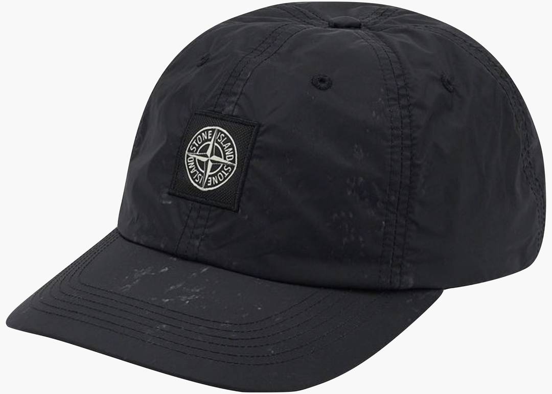 Supreme/stone Island Nylon 6-panel Black Supreme/stone Island Nylon 6-panel Black
