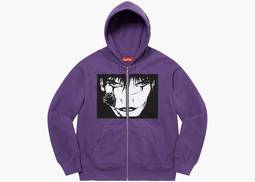 Supreme/The Crow Zip Up Hooded Sweatshirt Dusty Purple | Hype