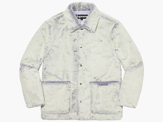 Supreme 2-Tone Faux Fur Shop Coat Lilac | Hype Clothinga