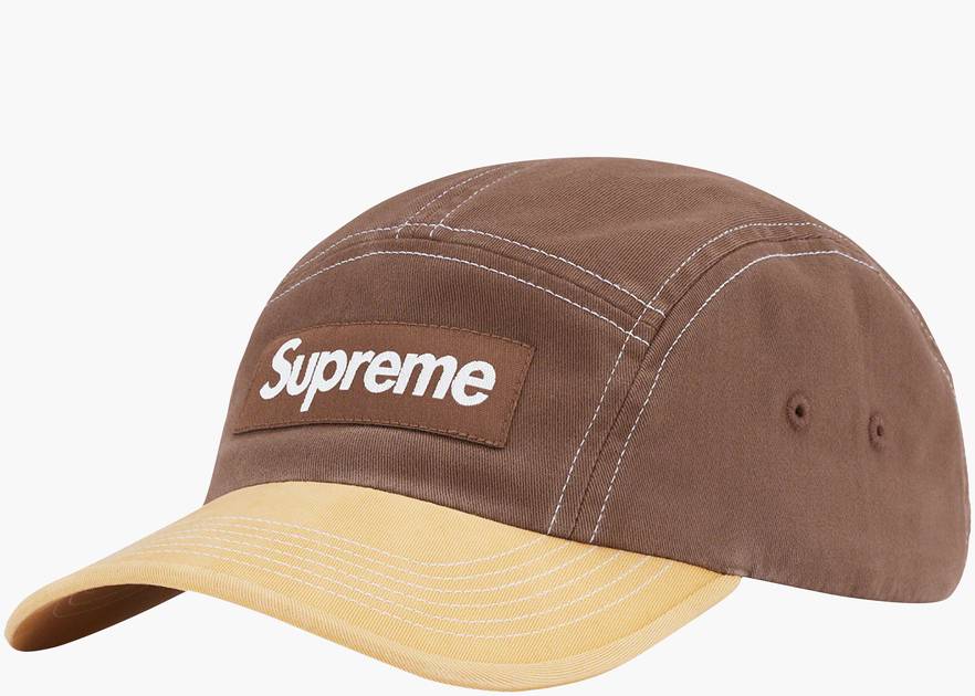 Supreme 2-Tone Twill Camp Cap Brown | Hype Clothinga