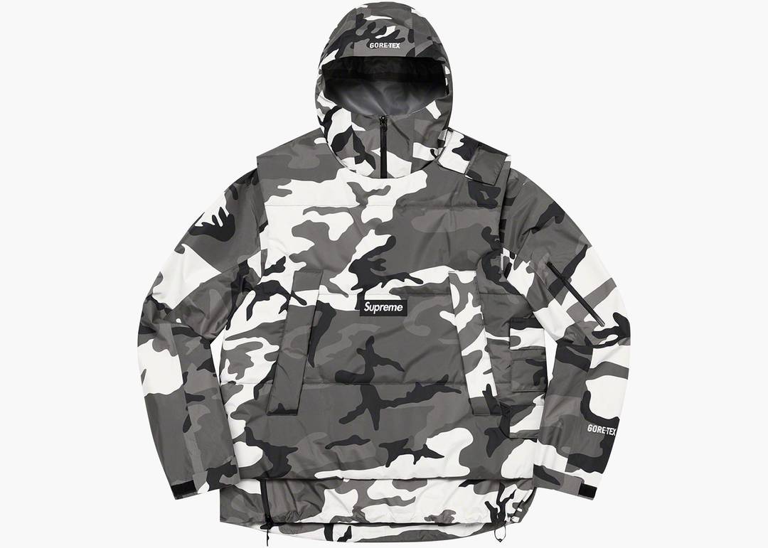 Supreme 2-in-1 GORE-TEX Shell WINDSTOPPER Vest Snow Camo | Hype