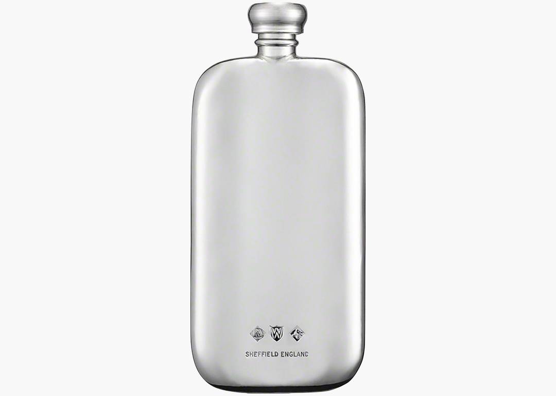 Supreme 3 oz. Pewter Flask Silver | Hype Clothinga