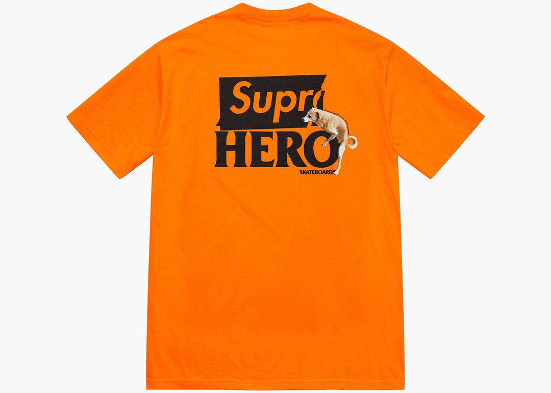 Supreme ANTIHERO Dog Tee Orange | Hype Clothinga