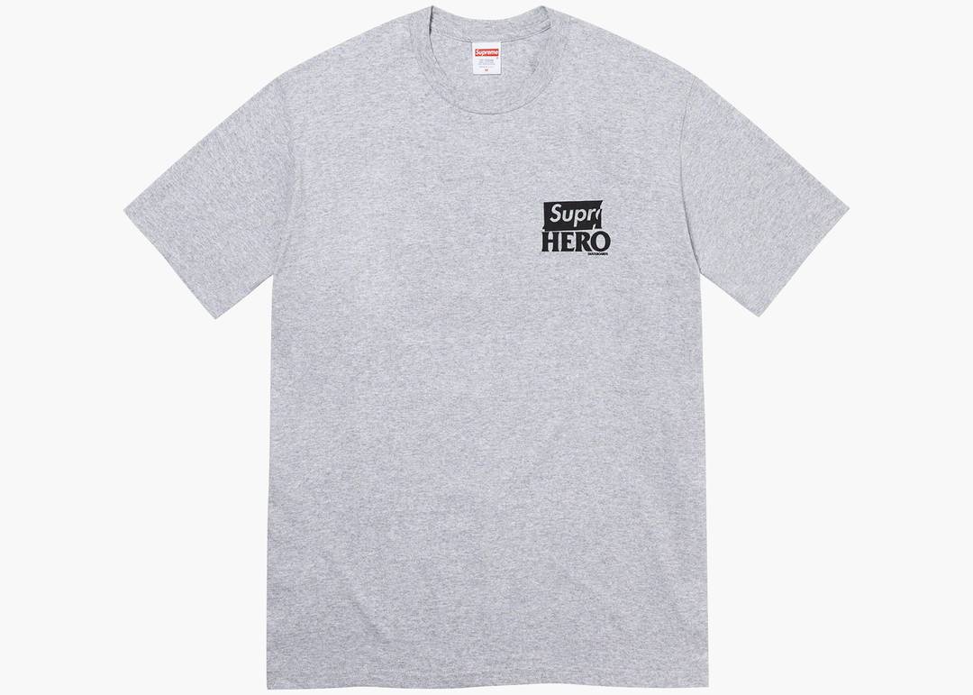 Supreme ANTIHERO Dog Tee Heather Grey | Hype Clothinga