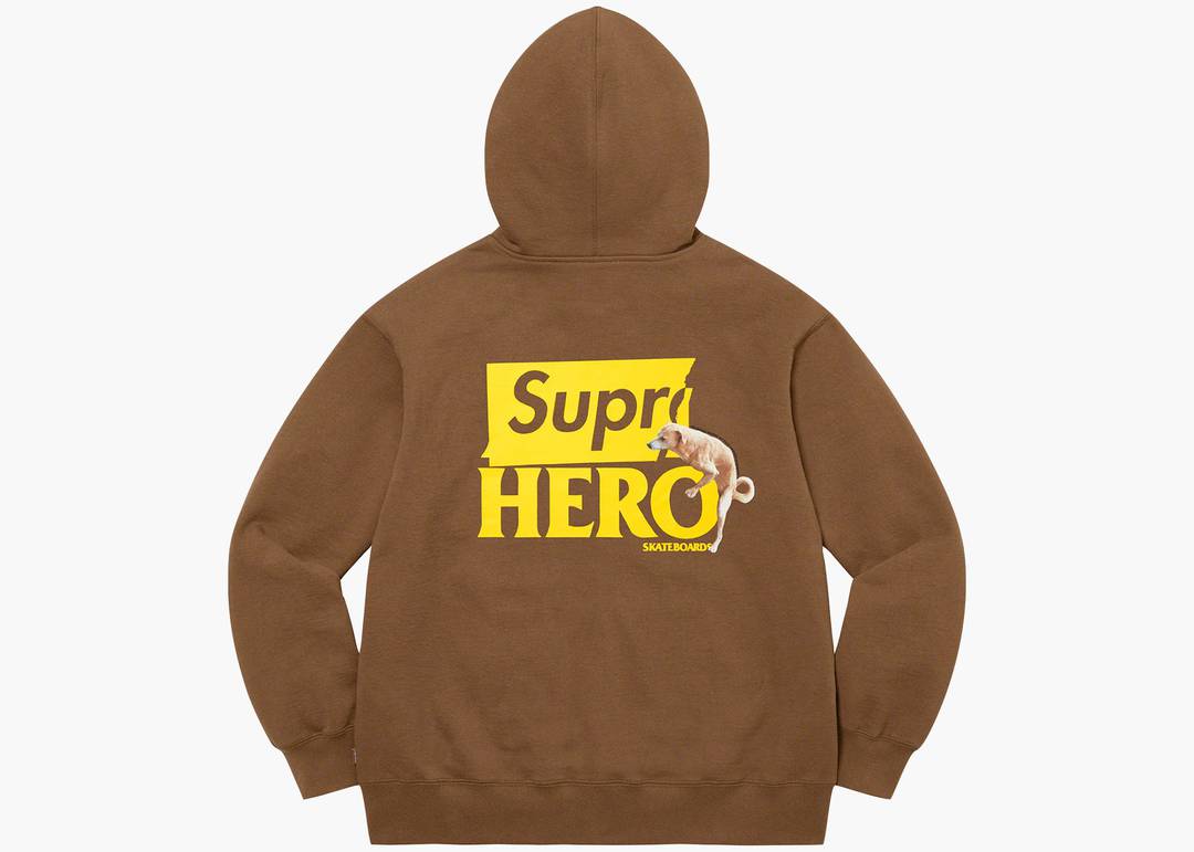 Supreme ANTIHERO Hooded Sweatshirt (SS22) Brown | Hype Clothinga