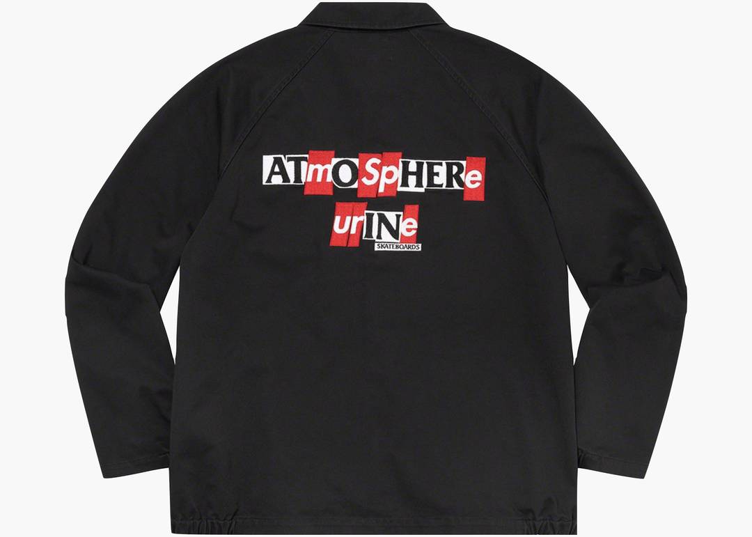 Supreme Antihero Snap Front Twill Jacket Black