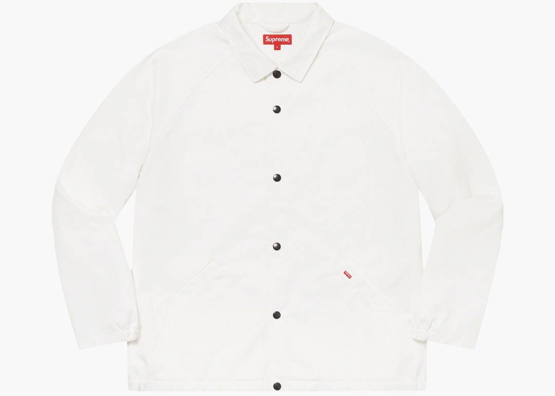 Supreme Antihero Snap Front Twill Jacket White