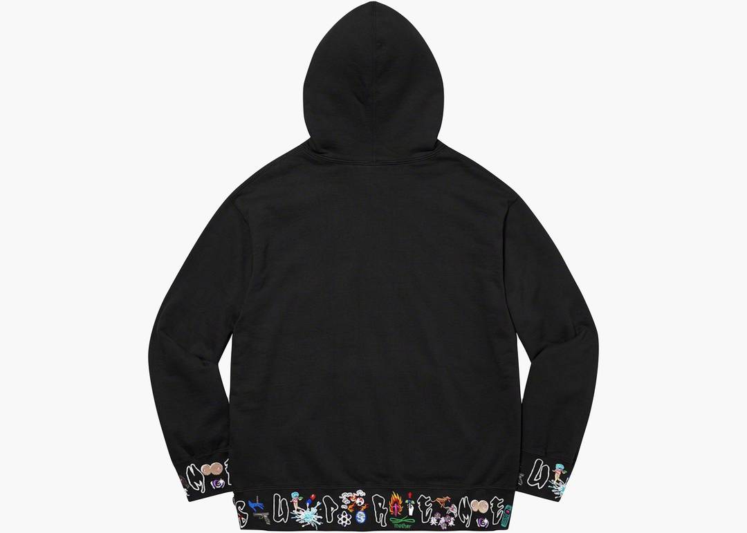 Supreme AOI Icons Hooded Sweatshirt Black | Hype Clothinga