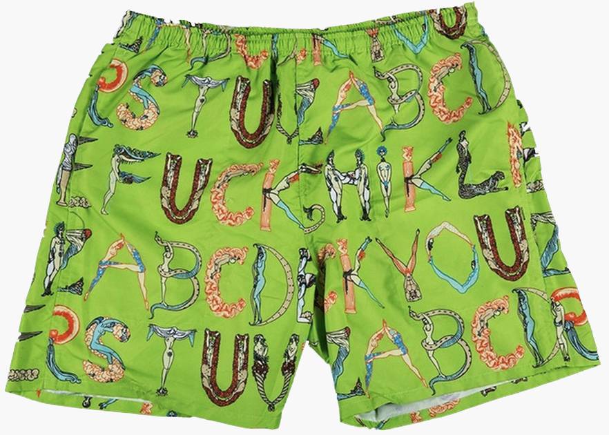 Supreme Alphabet Water Short Lime | Hype Clothinga